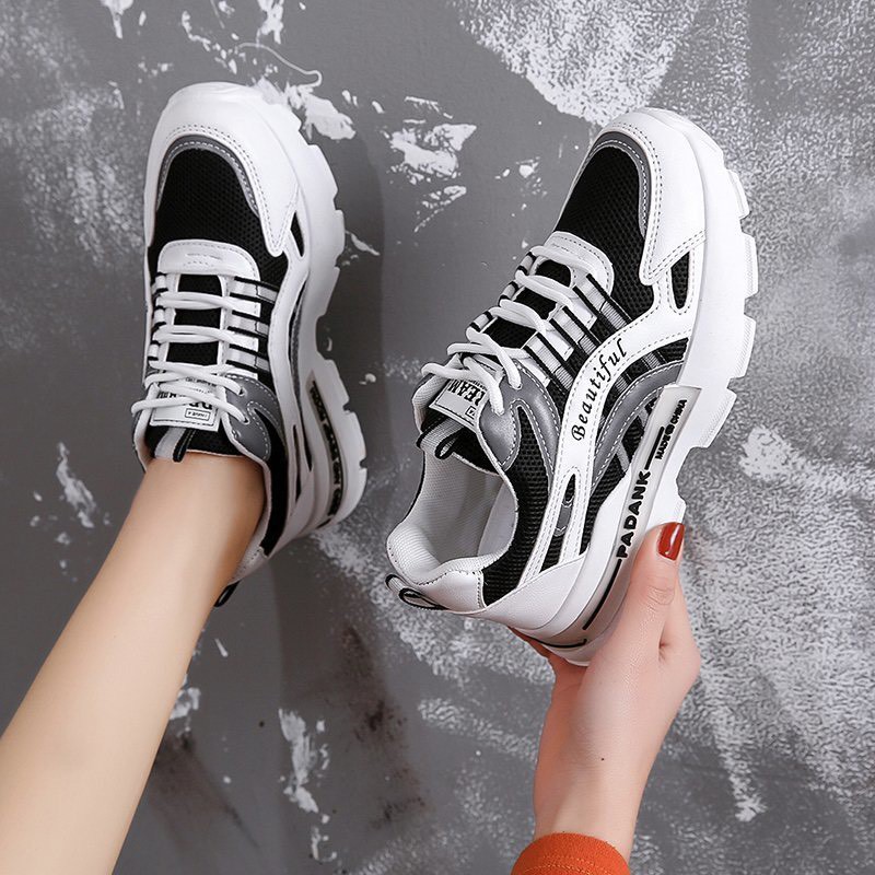 GIÀY THỂ THAO NỮ MWC - GIÀY THỂ THAO TONE TRẮNG PHỐI CHỮ - GIÀY THỂ THAO DA PHỐI LƯỚI- GIÀY THỂ THAO ĐẾ CAO NUTT- 0514 | BigBuy360 - bigbuy360.vn