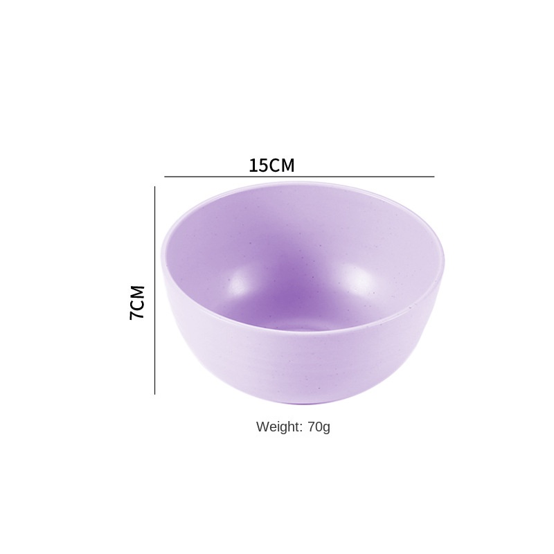 Bát Ăn Cơm Cỡ Lớn 6 inch Màu Trơn Kiểu Bắc Âu Sáng Tạo Cho Bé Màu Sắc