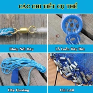 Chài lưới đánh cá 3m chất 7jnsda7