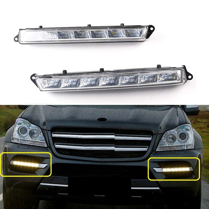 1 Cặp Đèn LED Sương Mù Ban Ngày Cho Mercedes Benz X164 GL350 GL450 GL5001649060351 A1649060451
