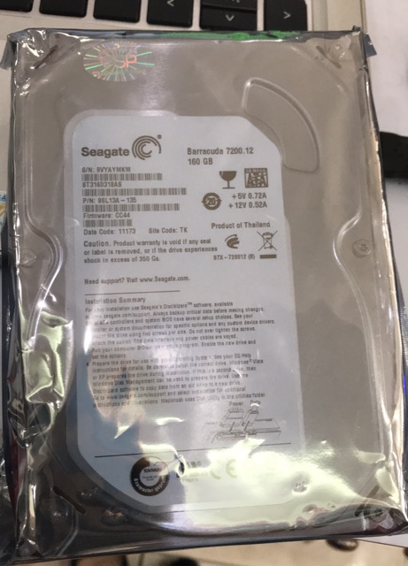 Ổ cứng 160G Seagate mỏng máy bàn bảo hành 12 tháng