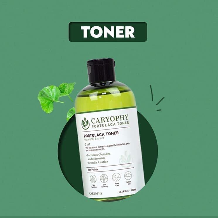 Nước Hoa Hồng Dành Cho Da Mụn Caryophy Portulaca Toner 300ml