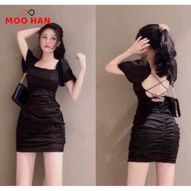 [Mã SKAMA06 giảm 8% tối đa 50K đơn 250K] [BIGSIZE MOOHAN] ĐẦM BIGSIZE ĐAN DÂY LƯNG CÓ MÚT NGỰC CHE KHUYẾT ĐIỂM