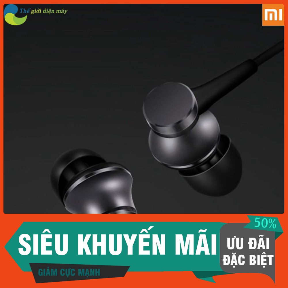 [SIÊU SALL ] [Bản quốc tế] Tai nghe Xiaomi Piston Lite 2017 jack 3.5mm có mic vỏ nhôm nguyên khối .