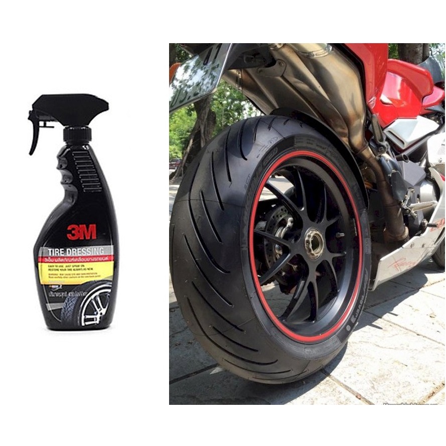 Chai Xịt Bảo Dưỡng Và Phủ Bóng Lốp Xe 3M 39042LT Tire Dressing 400ml - HÀNG THÁI