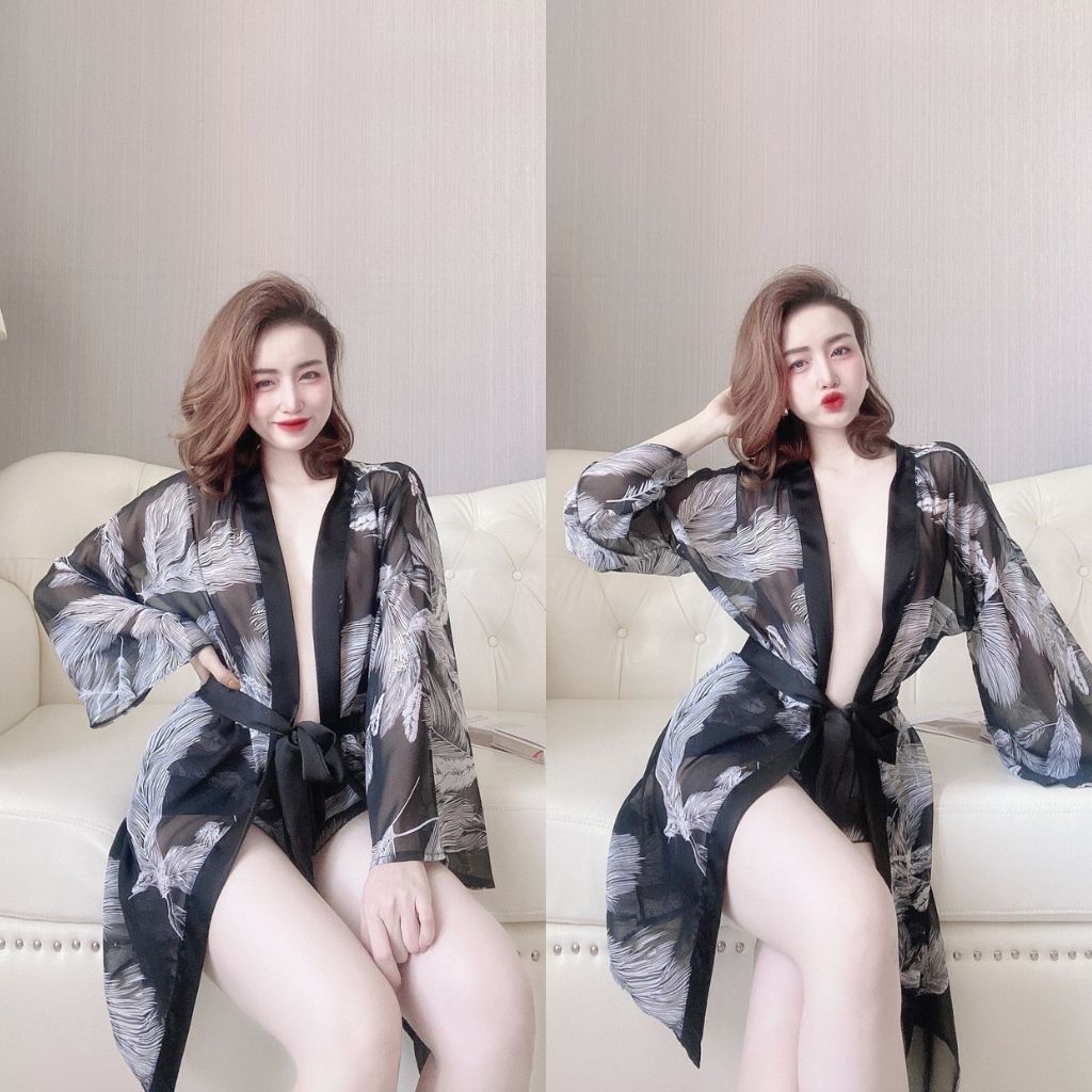 Áo choàng ngủ ❣️FREE SHIP❣️ Áo choàng tay dài tiểu thư vải lụa tơ mềm mượt