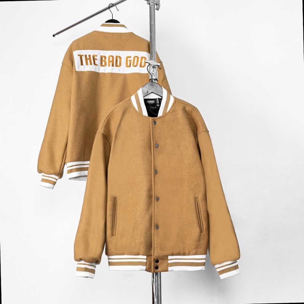 Áo khoác bomber varsity jacket The Bad God Sign