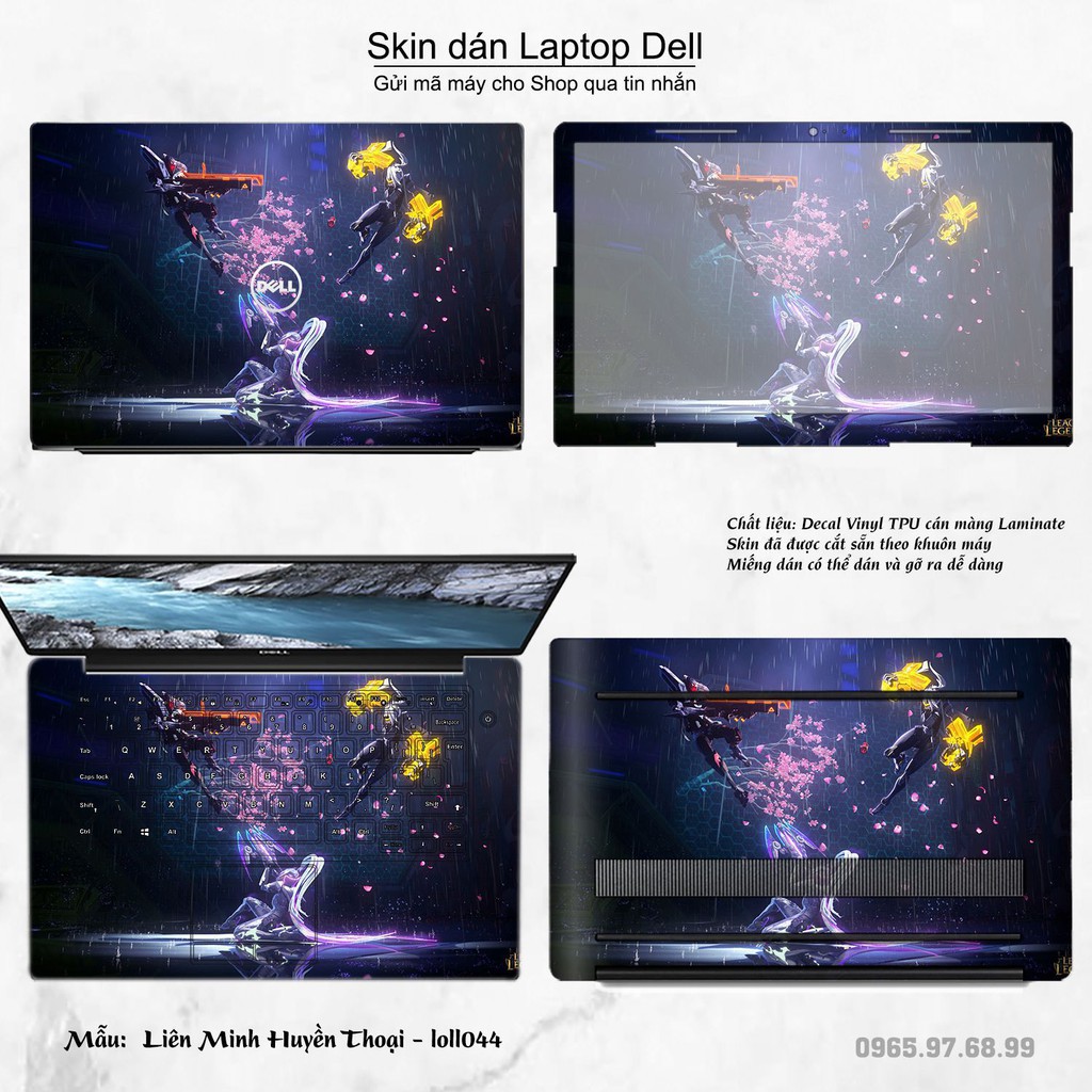 Skin dán Laptop Dell in hình Liên Minh Huyền Thoại nhiều mẫu 6 (inbox mã máy cho Shop)