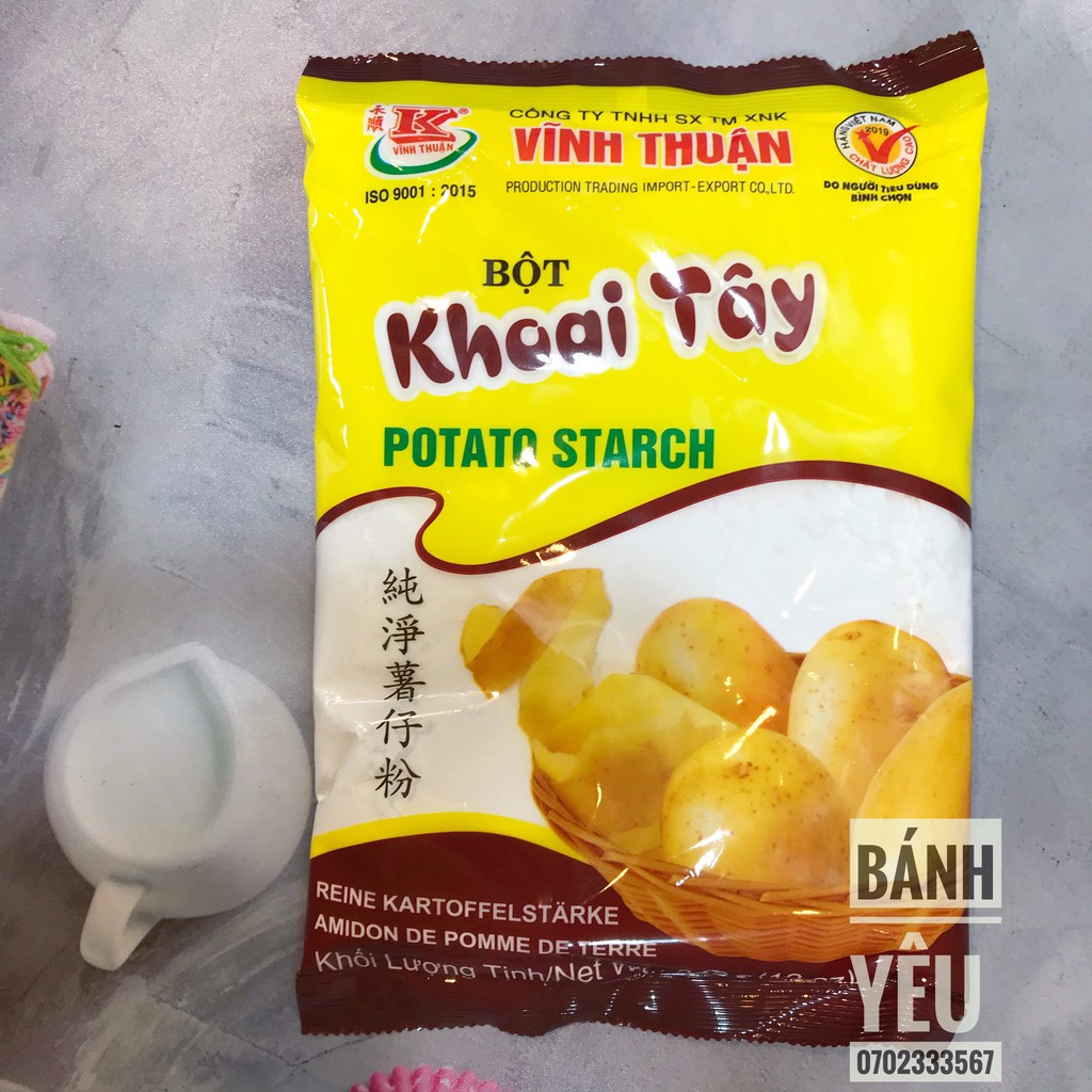 [Mã 77FMCGSALE1 giảm 10% đơn 250K] Tinh bột khoai tây Vĩnh Thuận 340g