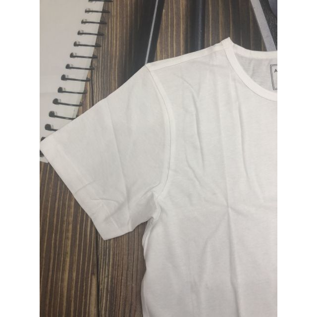 Áo Thun Nam Ngắn Tay Cổ Tròn Aristino AC22 Áo Thun Kiểu dáng Clasic Màu Trắng Trơn Chất Cotton Mịn Mát Thấm Hút Mồ Hôi | BigBuy360 - bigbuy360.vn