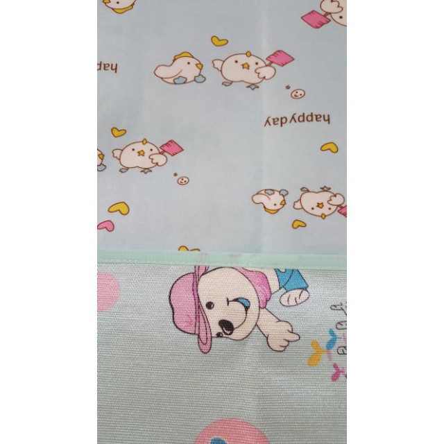 Chiếu Lụa Chống Thấm Cao Su Điều Hòa 3D Sống Động Cho Bé