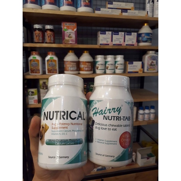 Viên uống Canxi cho chó mèo Nutrical