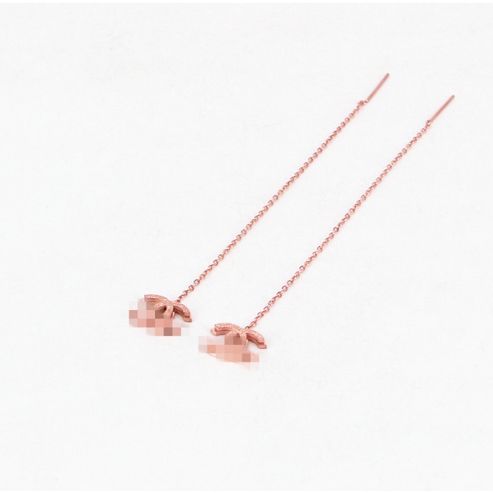 Bông Tai Titan Ko Han Rỉ Chuỗi Dài TT 4008