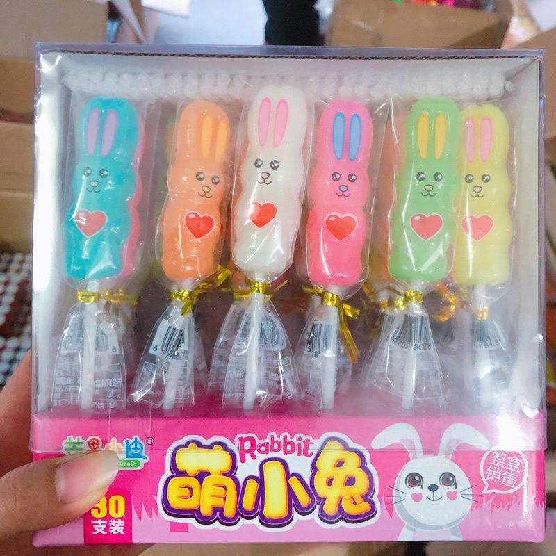 vỉ 30 chiếc mút hình thỏ