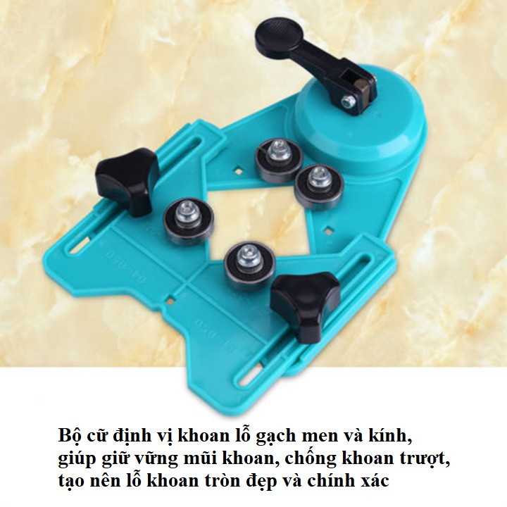 Bộ dụng cụ định vị khoan lỗ gạch men và kính