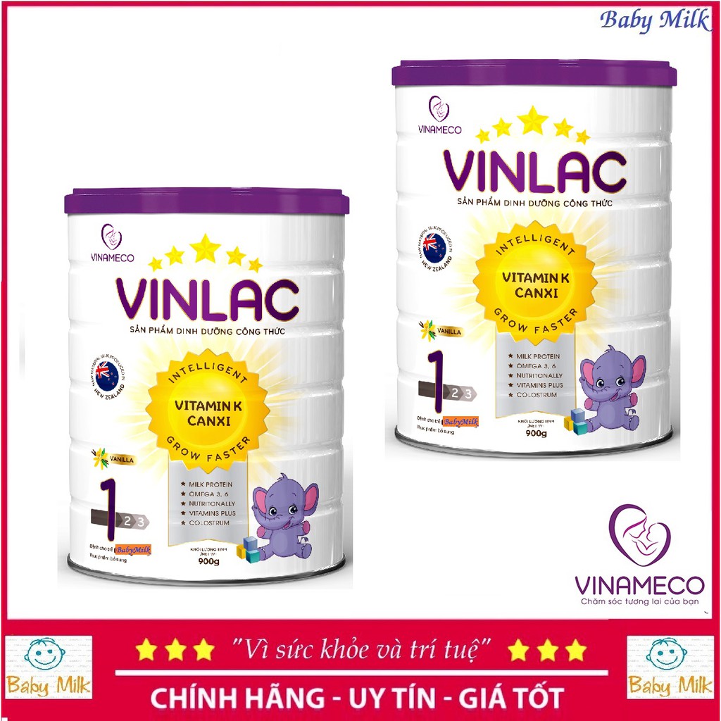 Combo 2 lon sữa Vinlac số 1 (900g)