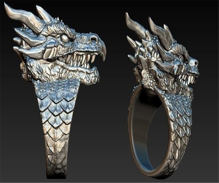 Nhẫn Hình Rồng Norseous Dragon In Myth Thời Trang Kích Thước 7-14 | BigBuy360 - bigbuy360.vn