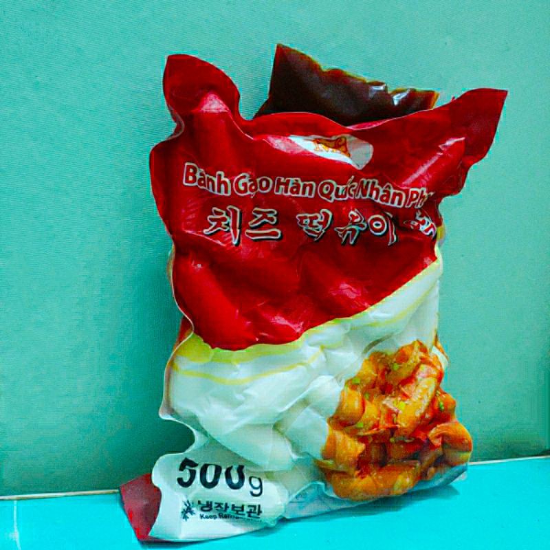 500g bánh gạo tokboki nhân phomai