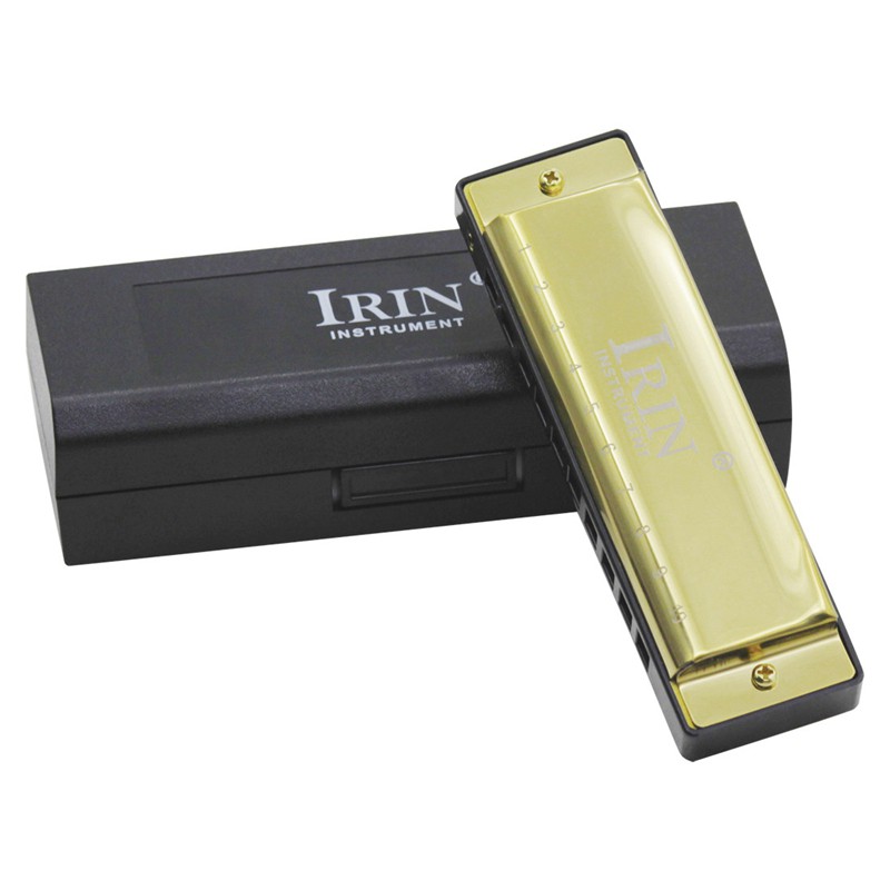 IRIN Kèn Harmonica 10 Lỗ 20 Tone G Kèm Hộp Đựng