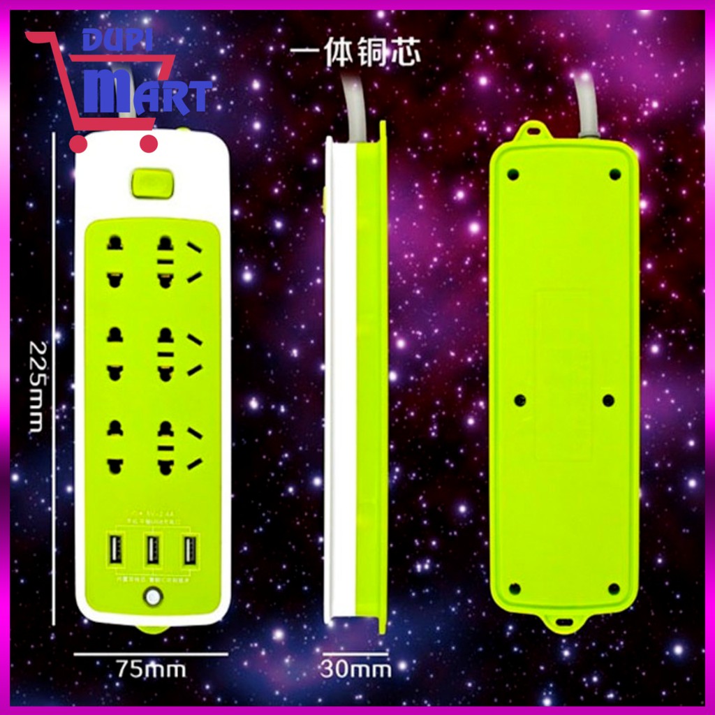 [SIÊU TIỆN ÍCH] Ổ điện đa năng 6 phích cắm 3 cổng USB - Ổ Cắm Điện Thông Minh Chống Giật An Toàn Tiện Lợi