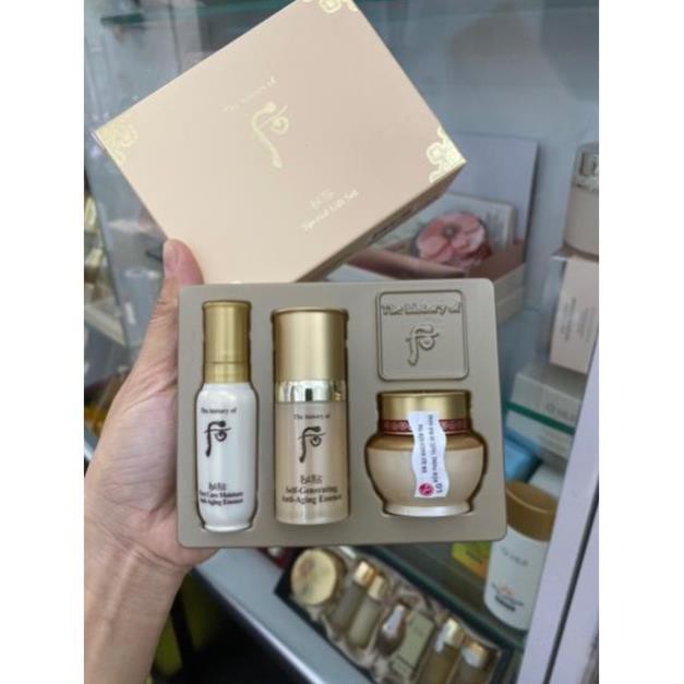 Tái sinh da Whoo Bichup 3 món mini 24ml -Bichup First Care +Bichup Self-Generating Anti-Aging Essence +Ja Yoon Cream