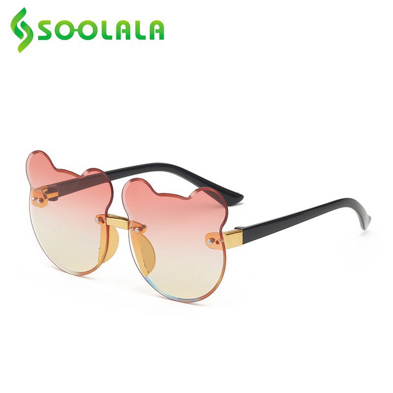 Kính mát SOOLALA gọng hình gấu dễ thường bảo vệ mắt cho trẻ