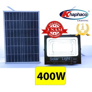 Đèn pha led năng lượng mặt trời 400w khaphaco 0914f200-01 cao cấp siêu bền - siêu sáng 12 giờ