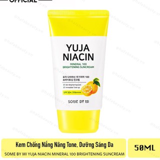 Kem Chống Nắng BẢo Vệ, Làm Dịu Da Some By Mi Yuja Niacin Mineral 100 Brightening Suncream 25ml - Hàn Quốc Chính Hãng