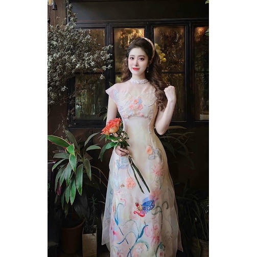 Áo dài cách tân 4 tà Điệp Phi sang chảnh áo dài thiết kế đi tiệc cưới chụp ảnh cực xinh mẫu mới năm 2022