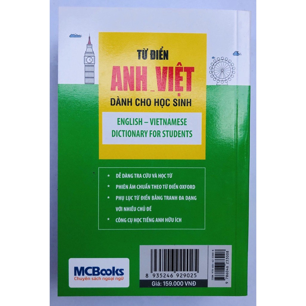 Sách - Từ điển Anh – Việt dành cho học sinh (tái bản 2020)