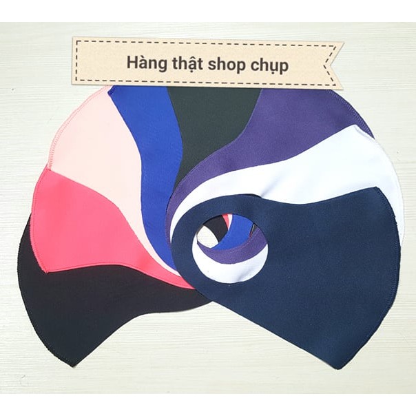 [FOLLOW SHOP GIẢM 10%] Khẩu trang 3D cao cấp vải Poly 2 da (được chọn màu) | BigBuy360 - bigbuy360.vn