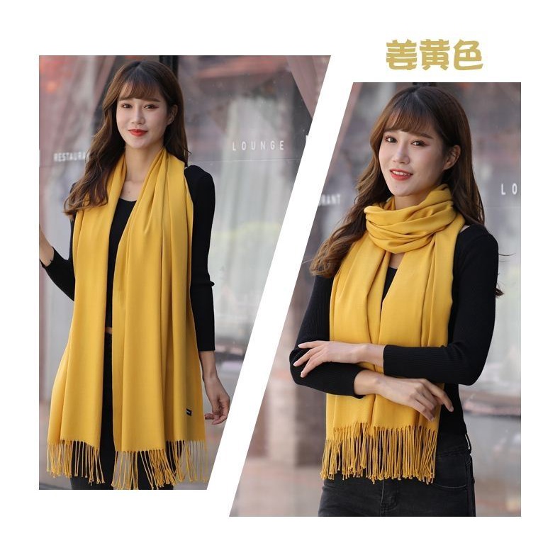 Khăn quàng cổ mùa thu đông Cashmere thời trang cho nam nữ