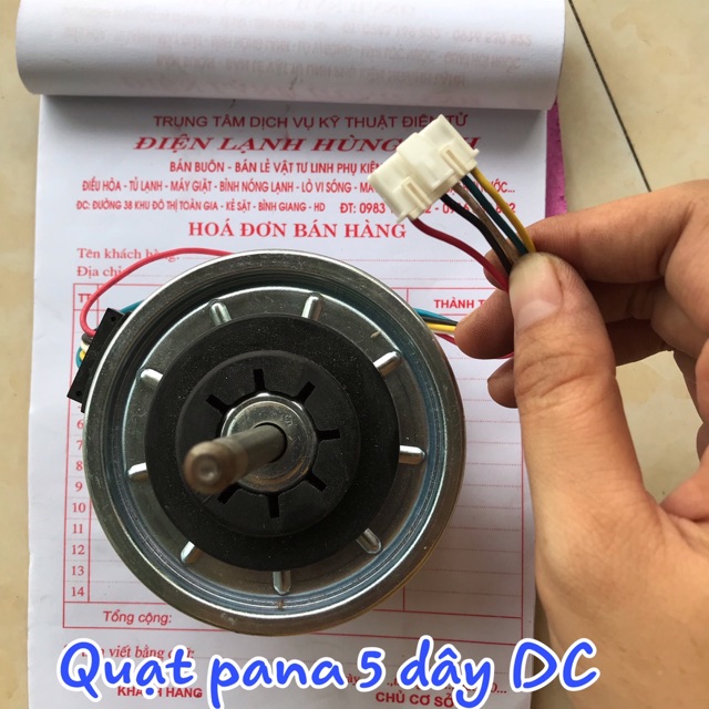 Quạt dàn lạnh pana DC 5 dây ,