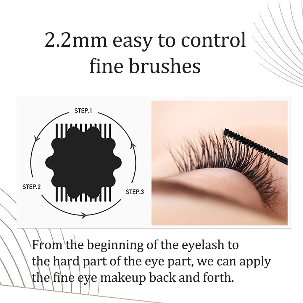 [Hàng mới về] Mascara Sợi Tơ 3D Kháng Nước Nhanh Khô Lâu Trôi Trang Điểm Dài Dày Và Cong Mi Tự Nhiên Mềm Mại