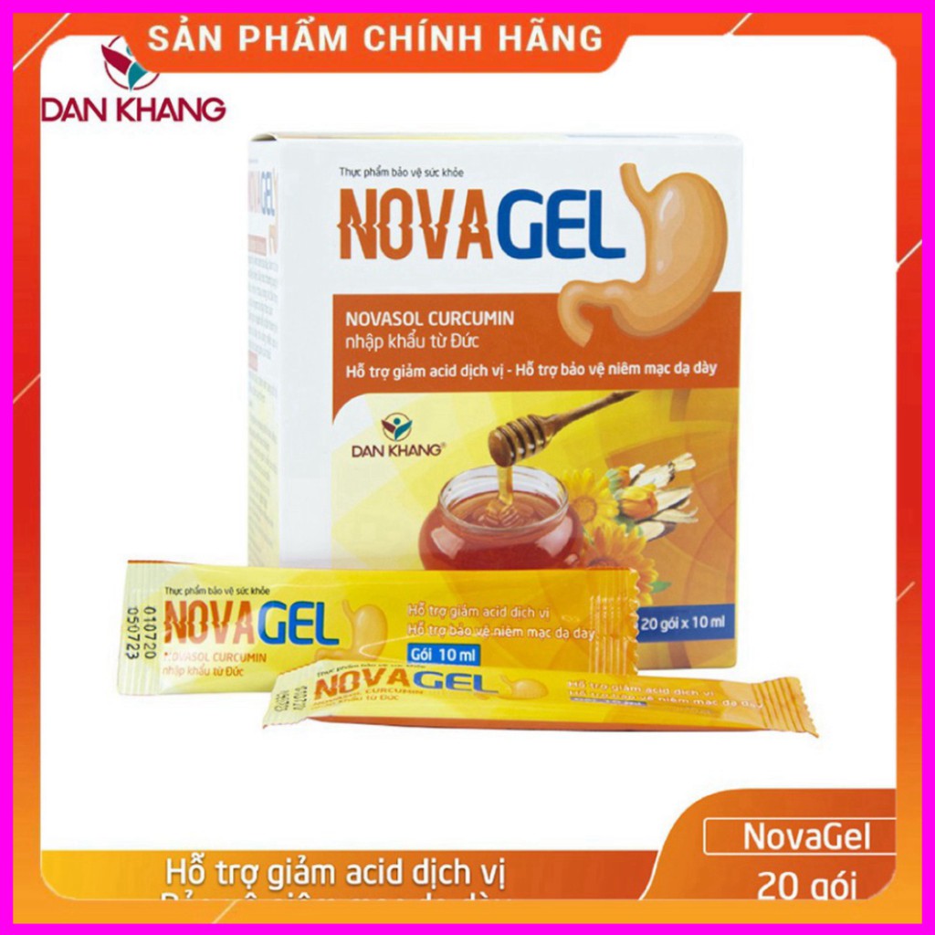 PLASH SALE -  [Chính Hãng] Giảm Đau Dạ Dày Novagel Hộp 20 gói