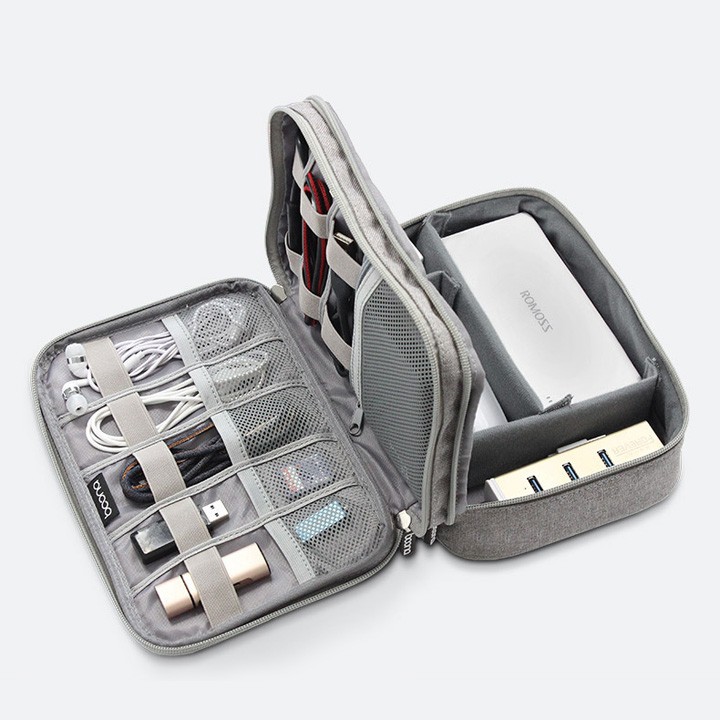 Túi đựng phụ kiện đa năng Baona B004 đựng sạc dự phòng, sạc, cáp, chuột, USB, thẻ nhớ - Oz45