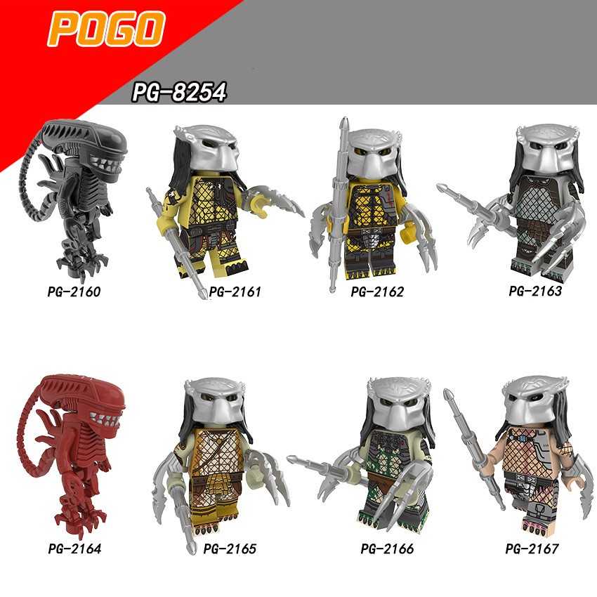 Minifigures Allien Predator Quái Vật Vô Hình Quái Vật Không Gian PG8254