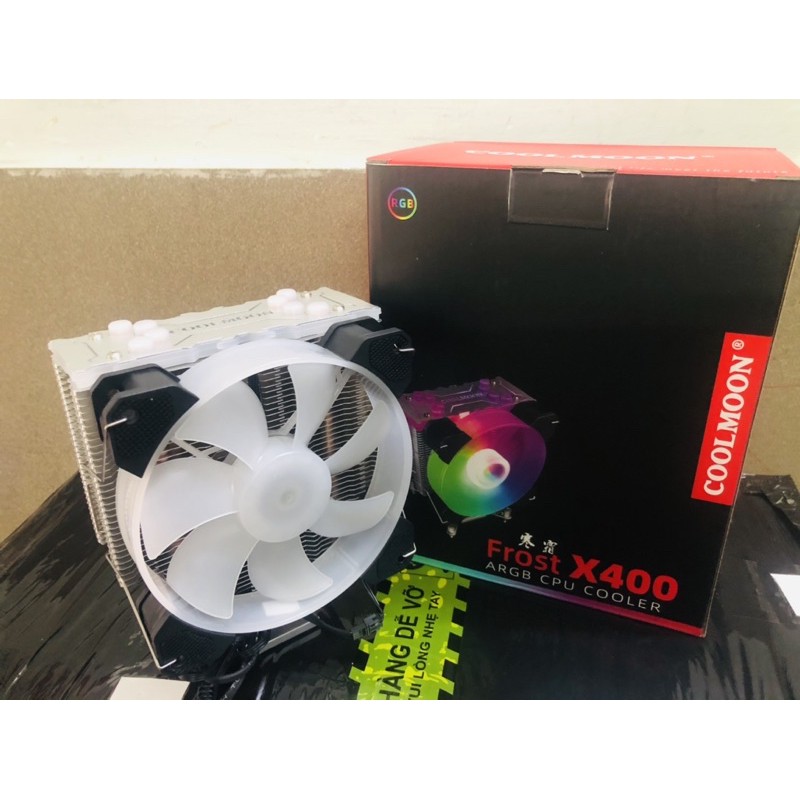 Tản nhiệt Coolmon X400, full socket Intel, AMD. Led sync HUB