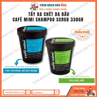 Tẩy da chết da đầu Cafe Mimi Shampoo Scrub cho tóc dầu, bết và kích thích mọc tóc 330gr