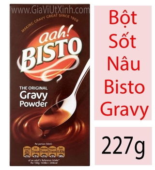 [LUÔN CÓ HÀNG] BỘT SỐT NÂU BISTO GRAVY 227G - aah ! BISTO - THE ORIGINAL GRAVY POWDER