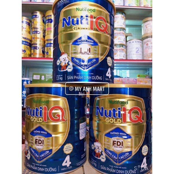 SỮA BỘT NUTI IQ GOLD STEP 3 - STEP 4 - 1,5kG