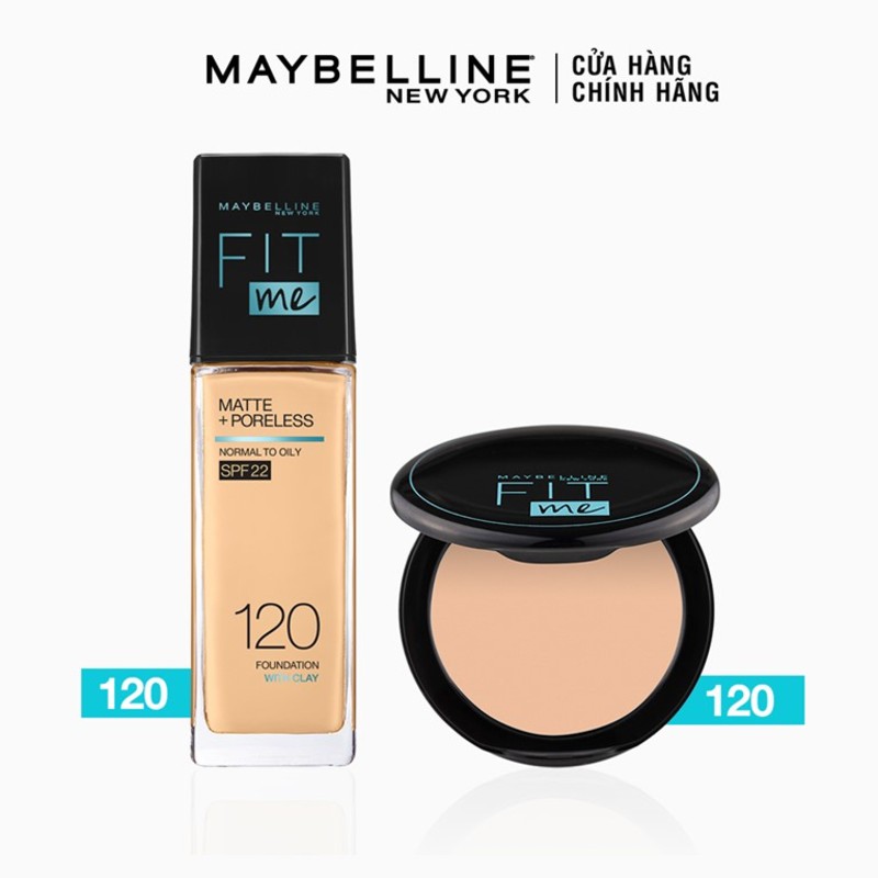 [Bộ trang điểm] Kem Nền Mịn Nhẹ Kiềm Dầu Fit Me 30ml và Phấn Phủ Kiềm Dầu Chống Nắng 16H Fit Me Maybelline New York 6g | BigBuy360 - bigbuy360.vn