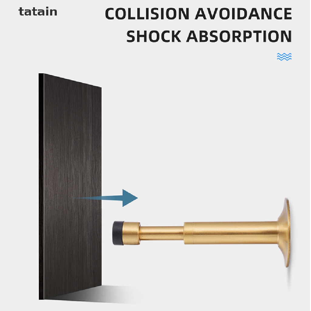 [TAT] Hydraulic Buffer Door Stopper Pure Copper And Aluminum Alloy Floor Door Stops CVX