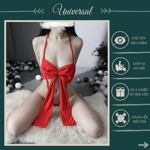Đồ Cosplay Đồng Phục Có Nơ Sexy - Bộ Đồ Ngủ Nơ Quyến Rũ UNIVERSALXXX - DCP27