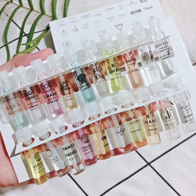 Nước hoa mini sét 20 lọ