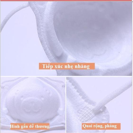 Set 3 khẩu trang gấu cho bé Momiko và Uni Mask, khẩu trang trẻ em sơ sinh đến 2 tuổi