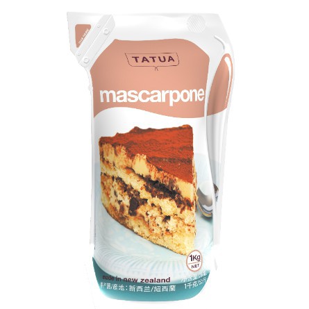 Kem phô mai Mascarpone Tatua 1Kg làm bánh tiramisu, các loại bánh cheesecake, risottos, nước sốt mỳ Ý