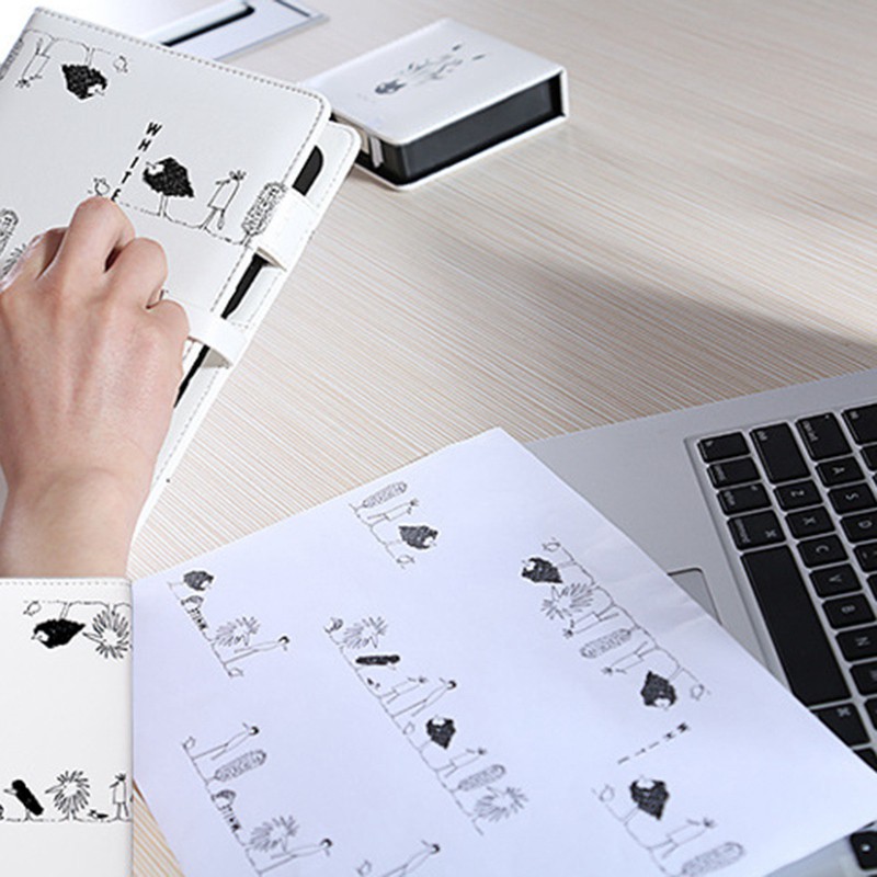 【FS】A5 Notepad Loose-Leaf Notebook Office Student Business Gifts White #7