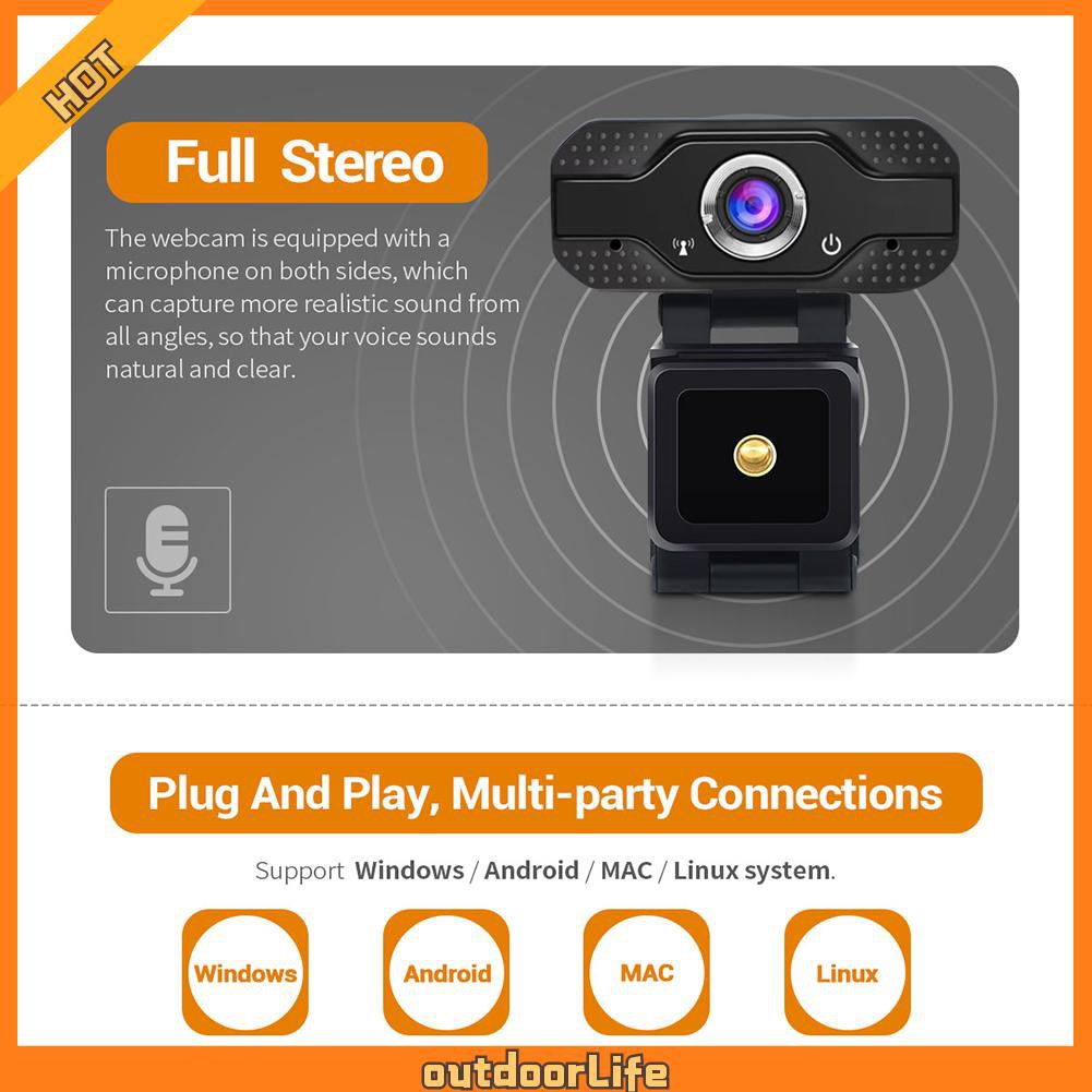 Camera Hành Trình 3.6m 1080p Hd Kết Nối Usb Có Mic Cho Máy Tính | BigBuy360 - bigbuy360.vn