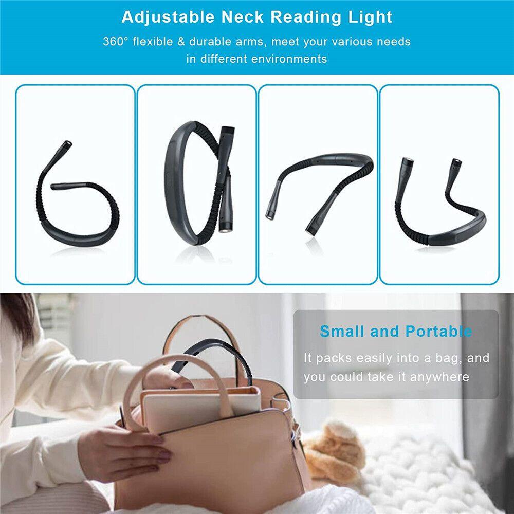 Đèn LED Đeo Cổ Có Thể Sạc Lại Dùng Đọc Sách Khi Cắm Trại